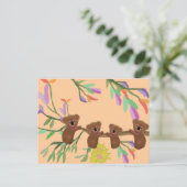 Hang met het Koala beren Briefkaart (Staand voorkant)