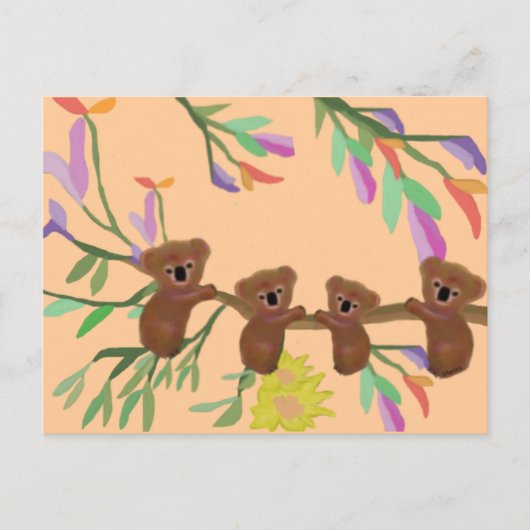 Hang met het Koala beren Briefkaart (Voorkant)