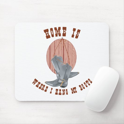 Hang mijn laarzen muismat (Met muis)