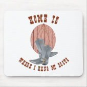 Hang mijn laarzen muismat (Voorkant)