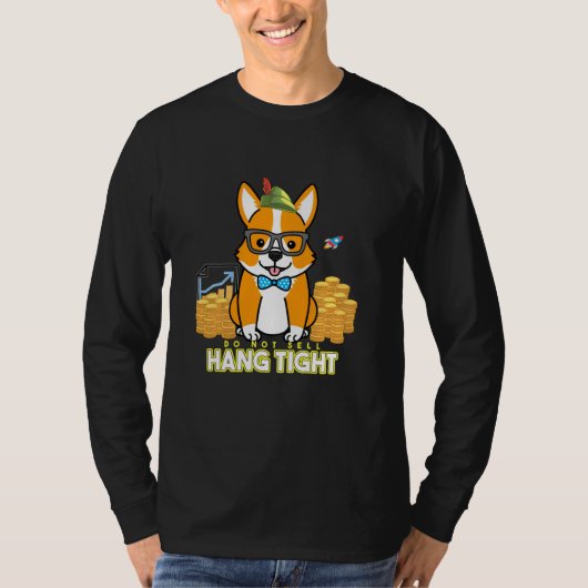 Hang niet verkopen Cryptocurrency Stock Bets 2 ver T-shirt (Voorkant)