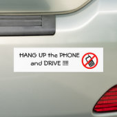 Hang omhoog de TELEFOON en de Bumpersticker van de (Op auto)