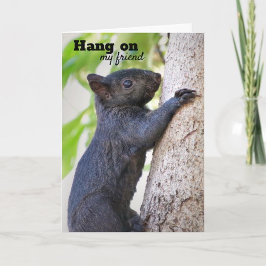 Hang On Card of Encouragement Kaart (Voorkant)