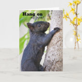 Hang On Card of Encouragement Kaart (Gele Bloem)