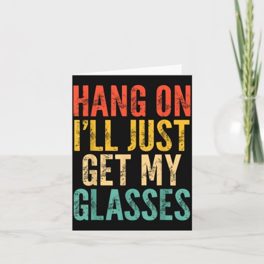 Hang On I'll Just Get My Gles Kaart (Voorkant)