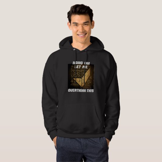 hang on let me overthink this back to School Math  Hoodie (Voorkant volledig)