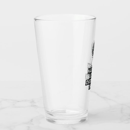 Hang on Let me overthink this Latte Mug Glas (Rechts)