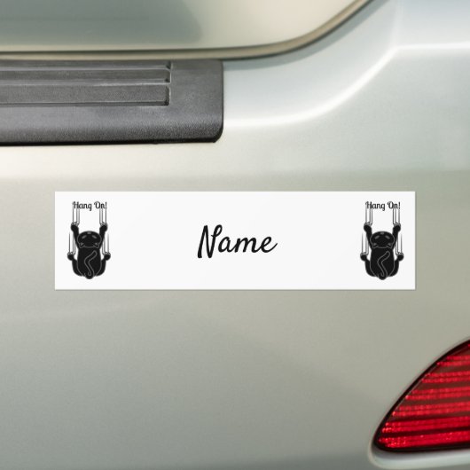 Hang op Black Cat Thunder_Cove Bumpersticker (Op auto)