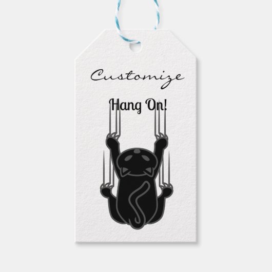 Hang op Black Cat Thunder_Cove Cadeaulabel (Voorkant)