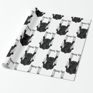 Hang op Black Cat Thunder_Cove Cadeaupapier