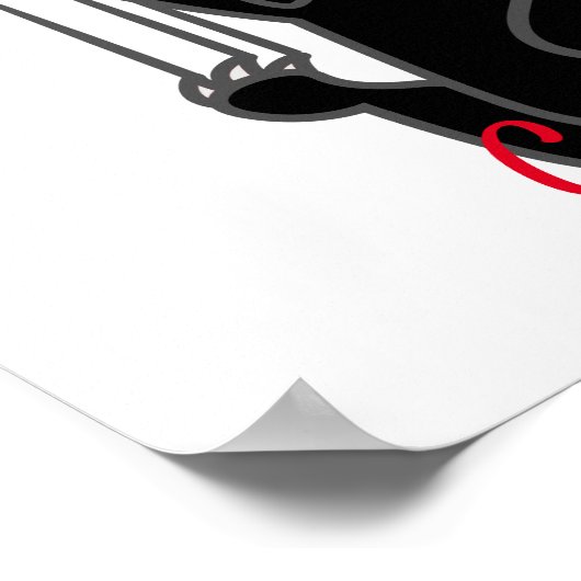 Hang op Black Cat Thunder_Cove Poster (Hoek)