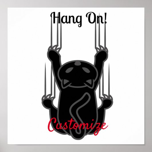 Hang op Black Cat Thunder_Cove Poster (Voorkant)