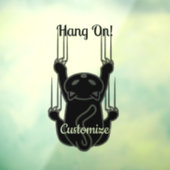 Hang op Black Cat Thunder_Cove Raamsticker (Vel 3)