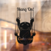 Hang op Black Cat Thunder_Cove Raamsticker (Vel 2)