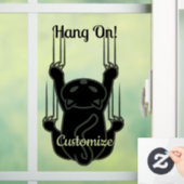Hang op Black Cat Thunder_Cove Raamsticker (Huis)