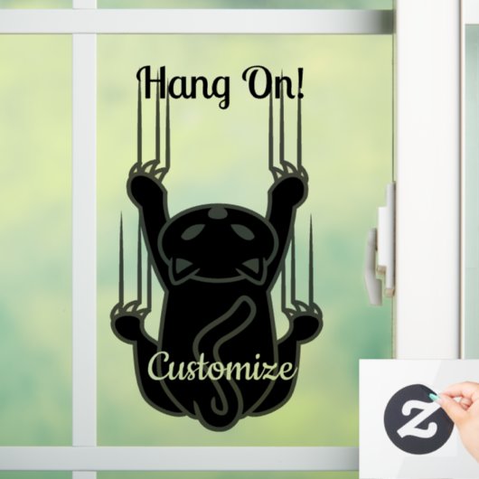 Hang op Black Cat Thunder_Cove Raamsticker (Huis)
