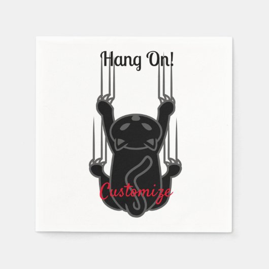 Hang op Black Cat Thunder_Cove Servet (Voorkant)