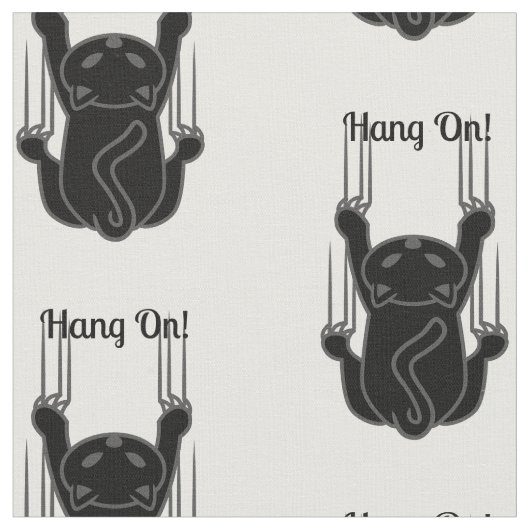 Hang op Black Cat Thunder_Cove Stof (Close Up)
