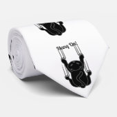 Hang op Black Cat Thunder_Cove Stropdas (Opgerold)