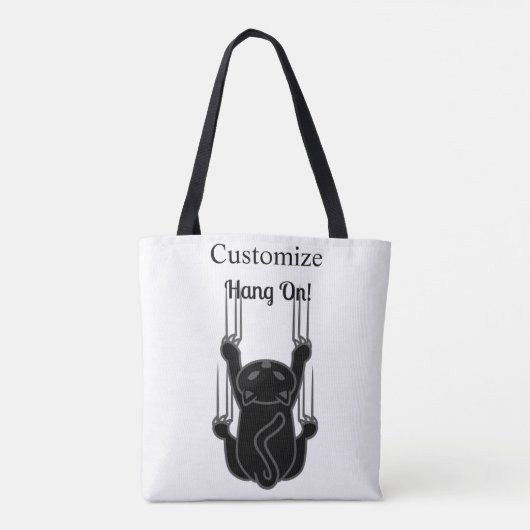 Hang op Black Cat Thunder_Cove Tote Bag (Achterkant)