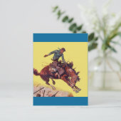 Hang op Cowboy Briefkaart (Staand voorkant)