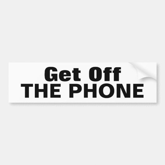 Hang Op, DE TELEFOON Bumpersticker (Voorkant)