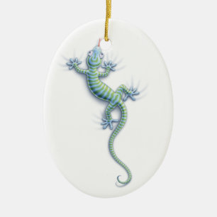 Hang op Gekko Keramisch Ornament