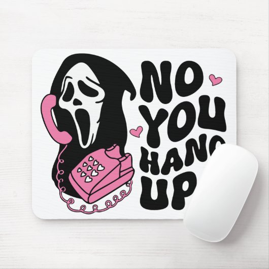 "Hang op" Ghostface Horror Fan Gift Muismat (Met muis)