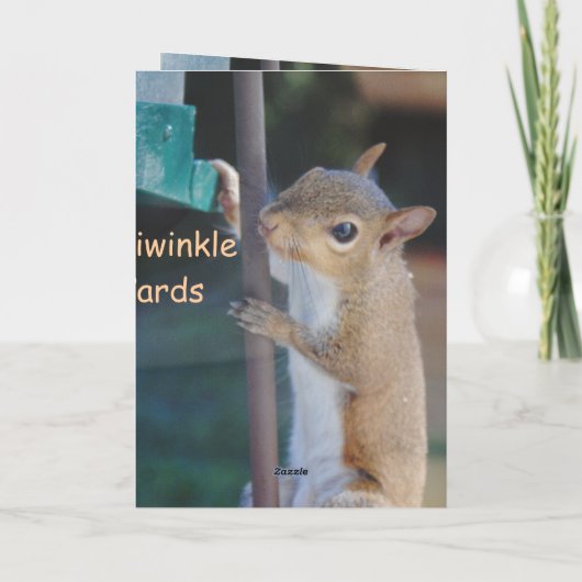 Hang op in de eekhoorn kaart (Achterkant)