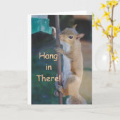 Hang op in de eekhoorn kaart (Gele Bloem)