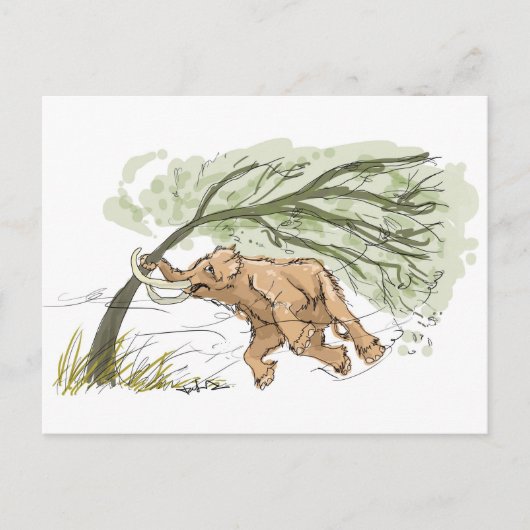 Hang op in het Briefkaart van Mammoth (Voorkant)