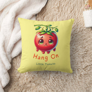 Hang op Kleine Tomaat T-Shirt, Tomaat Liefhebber C Kussen