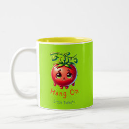 Hang op Little Tomato, Tomato Lover Gift, Tweekleurige Koffiemok
