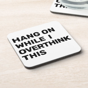 Hang op terwijl ik overdenk dat deze Introvert Bier Onderzetter