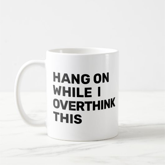 Hang op terwijl ik overdenk dat deze Introvert Koffiemok (Links)
