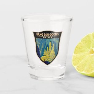 Hang Son Doong Cave Vietnam Reizen Kunst Vintage Shot Glas