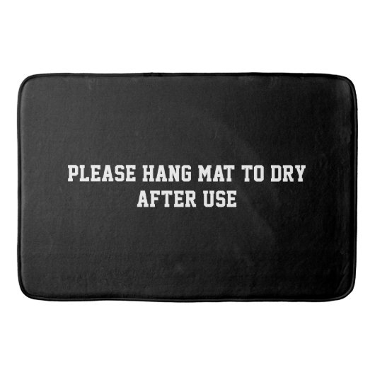 Hang te drogen - Gedeelde badkamer op maat Badmat (Voorkant)