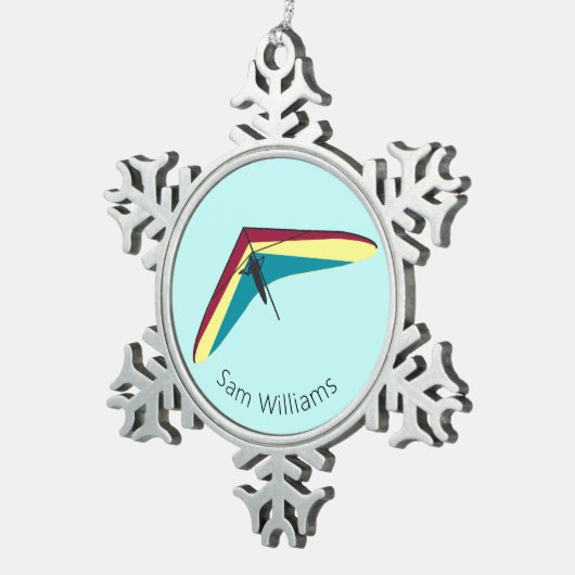 Hang Tin Sneeuwvlok Ornament (Rechts)