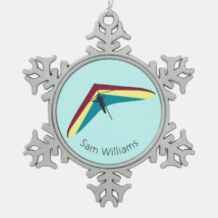 Hang Tin Sneeuwvlok Ornament