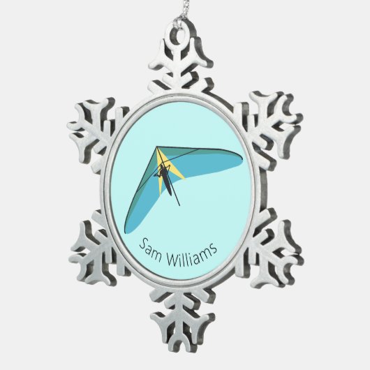 Hang Tin Sneeuwvlok Ornament (Rechts)