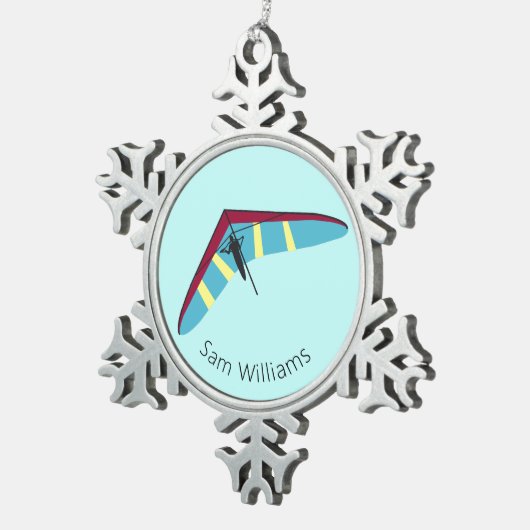 Hang Tin Sneeuwvlok Ornament (Rechts)