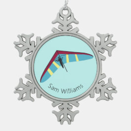 Hang Tin Sneeuwvlok Ornament