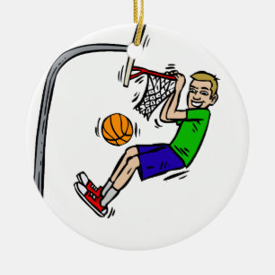 Hang uit de rand van de dunk keramisch ornament