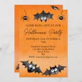 Hang uit met de Bats Halloween Uitnodiging (Voorkant / Achterkant)