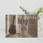 HANG UIT MET DE INVITATIE VAN AMERIKAANSE PARTIJEN KAART (Staand voorkant)