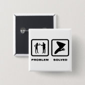 Hang Vierkante Button 5,1 Cm (Voorkant /achterkant)