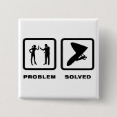 Hang Vierkante Button 5,1 Cm (Voorkant)