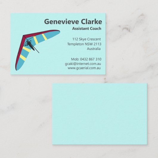 Hang Visitekaartje (Voorkant / Achterkant)