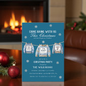 hang with us ugly christmas jumper party kaart