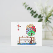 Hang Your Heart Feestdagenkaart (Staand voorkant)